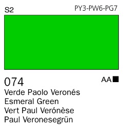Acrílico Goauche Verde Paolo Verones 074